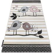 Tapis Rugsx Tapis PETIT BIRDS PETITS OISEAUX crème 200x290 cm