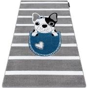 Tapis Rugsx Tapis PETIT BULLDOG CHIEN gris 200x290 cm