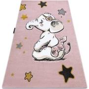 Tapis Rugsx Tapis PETIT ELEPHANT L'ÉLÉPHANT ÉTOILE rose 180x270 cm