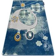 Tapis Rugsx Tapis PETIT HELICOPTER hélicoptère, avions bleu 80x150 cm