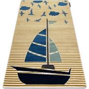 Tapis Rugsx Tapis PETIT SAIL bateau, voilier or 120x170 cm