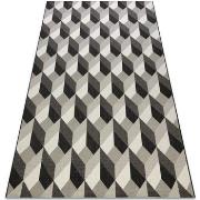 Tapis Rugsx Tapis EN CORDE SIZAL FLAT 48624/690 CUBES 120x170 cm