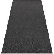 Tapis Rugsx Tapis EN CORDE SIZAL FLAT 48663/090 noir 200x290 cm