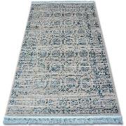 Tapis Rugsx Tapis ACRYLIQUE MANYAS 193AA Gris/Bleu franges 160x230 cm