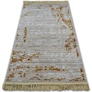 Tapis Rugsx Tapis ACRYLIQUE MANYAS 193AA Marron/Crème franges 80x300 c...