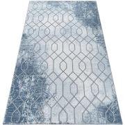 Tapis Rugsx Tapis ACRYLIQUE VALENCIA 3951 HEXAGON bleu / 80x150 cm