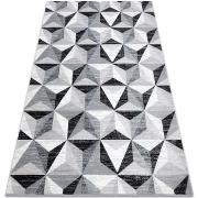 Tapis Rugsx Tapis ARGENT - W6096 Triangles gris et 240x330 cm