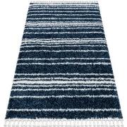 Tapis Rugsx Tapis UNION 4080 Rayures bleu et crème 140x190 cm