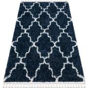 Tapis Rugsx Tapis UNION 3488 Trèfle marocain Trellis bleu 120x170 cm