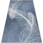 Tapis Rugsx Tapis lavable ANDRE 1148 Plumes antidérapant - 120x170 cm