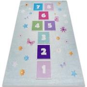 Tapis Rugsx Tapis lavable BAMBINO 1075 marelle, nombres pour 80x150 cm