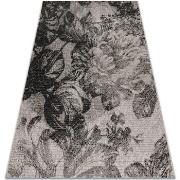 Tapis Rugsx TAPIS EN CORDE SIZAL FLOORLUX 20491 FLEURS 140x200 cm