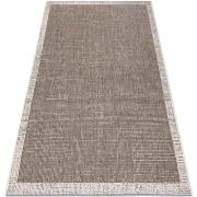 Tapis Rugsx TAPIS EN CORDE SIZAL FLOORLUX 20401 Cadre 140x200 cm