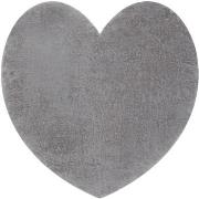 Tapis Rugsx Tapis SHAPE 3105 Shaggy Cœur - gris 80x80 cm