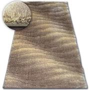 Tapis Rugsx Tapis Shaggy SPACE 3D B222 marron clair 80x150 cm