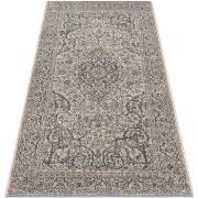 Tapis Rugsx Tapis Laine JADE 45018/100 Ornement, cadre beige 67x130 cm