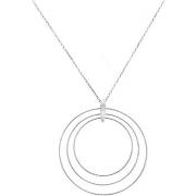 Collier Orusbijoux Collier Argent Rhodié Cercles Diamantés