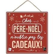 Tableaux, toiles Sud Trading Plaque à suspendre père noël