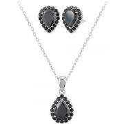 Parures Sc Crystal B3306-ARGENT-NOIR