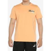 T-shirt Puma T SHIRT HOOPS PEACH