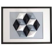 Tableaux, toiles Polygone Origami Hexagone