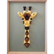 Tableaux, toiles Polygone Origami Girafe