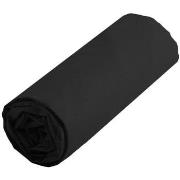 Draps housse Stof Drap housse uni 140 x 190 cm - Noir