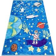 Tapis Rugsx Tapis lavable BAMBINO 2265 Fusée spatiale pour 80x150 cm