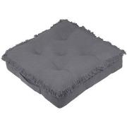 Coussins Stof Coussin de sol Franges en coton Uni