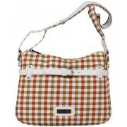 Sac à main Patrick Blanc Sac damier vichy sur fond blanc 511027