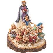 Statuettes et figurines Enesco Figurine Blanche Neige Bois sculpté - D...