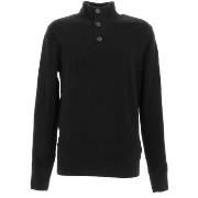 Pull Calvin Klein Jeans Lycra blend button quarter zip blk