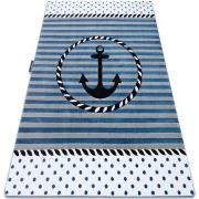 Tapis Rugsx Tapis PETIT MARINE ANCRE MER bleu 160x220 cm