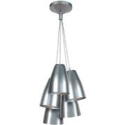 Lustres, suspensions et plafonniers Tosel Lustre grappe métal aluminiu...