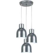 Lustres, suspensions et plafonniers Tosel Lustre grappe métal aluminiu...