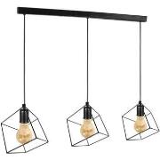 Lustres, suspensions et plafonniers Tosel Lustre bar métal anthracite