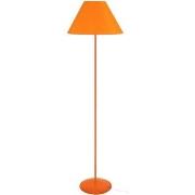 Lampadaires Tosel Lampadaire droit métal orange