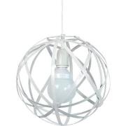 Lustres, suspensions et plafonniers Tosel Suspension globe métal blanc