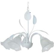 Lustres, suspensions et plafonniers Tosel Lustre multi bras métal blan...