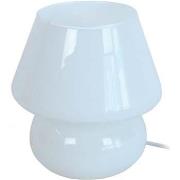 Lampes de bureau Tosel Lampe de chevet champignon verre blanc