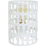 Lampes de bureau Tosel Lampe de chevet cylindrique métal blanc