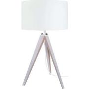 Lampes de bureau Tosel Lampe de chevet trépied bois blanc