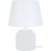 Lampes de bureau Tosel Lampe de chevet cylindrique bois blanc
