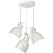 Lustres, suspensions et plafonniers Tosel Lustre grappe métal blanc d'...