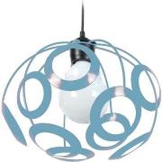 Lustres, suspensions et plafonniers Tosel Suspension globe métal bleu