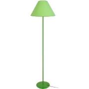 Lampadaires Tosel Lampadaire droit métal vert