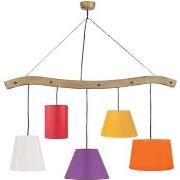 Lustres, suspensions et plafonniers Tosel Lustre poutre bois bois rust...