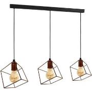 Lustres, suspensions et plafonniers Tosel Lustre bar métal bronze