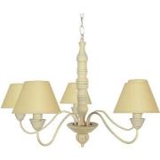 Lustres, suspensions et plafonniers Tosel Lustre multi bras bois crème...