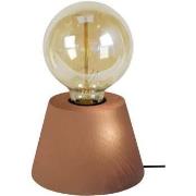 Lampes de bureau Tosel Lampe de chevet conique bois cuivre